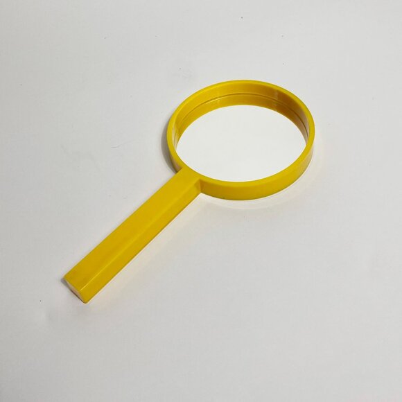 Vintage Mid Century Yellow Plastic Hand Mirror by Décembre Finland by Karhumuovi - Picture 2 of 6